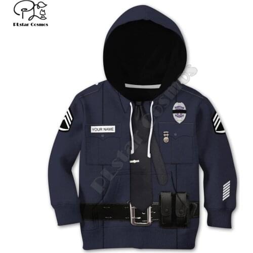 Police Custom 3d Hoodies zipper coat Long Sleeve Pullover Sweatshirt Tracksuit Hooded/pants