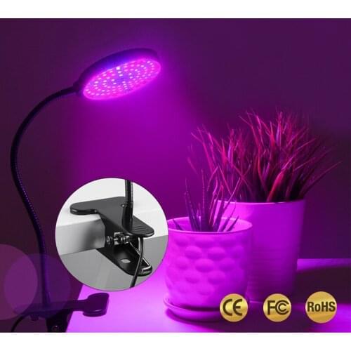 Full Spectrum Phytolamps DC5V USB LED Grow Light with Timer 15W 30W 45W 60W Desktop Clip Phyto Lamps for Plants Flowers Grow Box