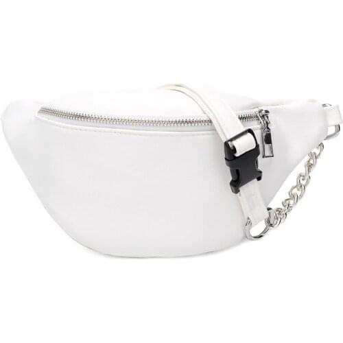 Small Purse Phone Key Pouch White Black Waist Packs 2021 Womens Waist Bag Fanny Pack Pu Bag Belt Purse