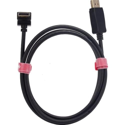 Angled DisplayPort Cable 4K 60Hz Display Port to Display Port Cable for Video PC Laptop TV Projector Display Port 1.2 DP Cable