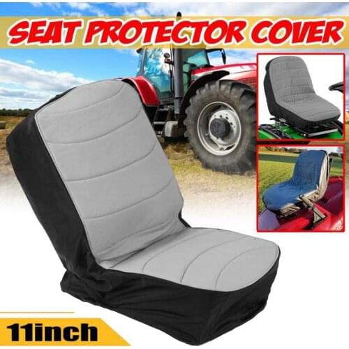 11 Inch Universal Mower Seat Cover Protector Backrest Seat Cushion Cover for Heavy Farm Vehicle Forklift Tractor Mower