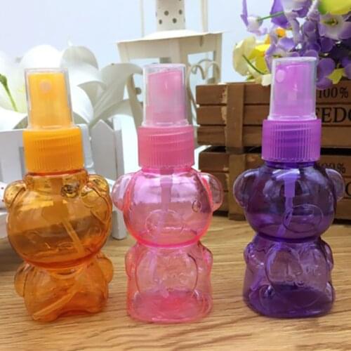 1Pc 50ML Refillable Bottles Cartoon Transparent Spray Bottle Portable Cosmetic Bottle Makeup Cream Lotion Moisturizing Tools
