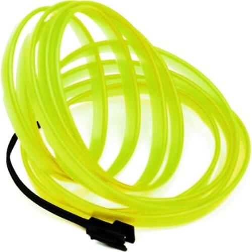 1PC LED EL Light Car Vehicle Styling DIY Light Flexible Interior Decoration Moulding Light Strip Car Party Decoration Light