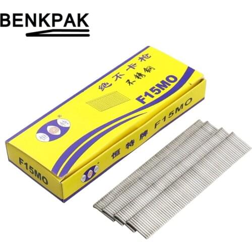 1100pcs gun nails Electric Straight stainless steel nail gun staples 15mm