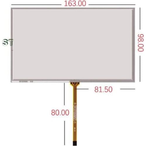 163*98 new 7 Inch Touch Screen Universal Car Audio DVD AT070TN90 92 touch screen handwriting ST-07005