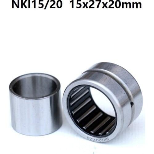50pcs NKI15/20 Needle roller Bearing 15*27*20 mm with inner ring 15x27x20