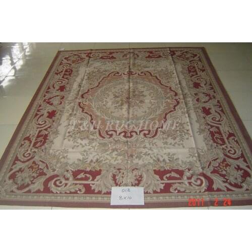 Free shipping 8'x10' Aubusson rugs Black Beige medallian aubusson rugs for home decoration bedrooom rugs