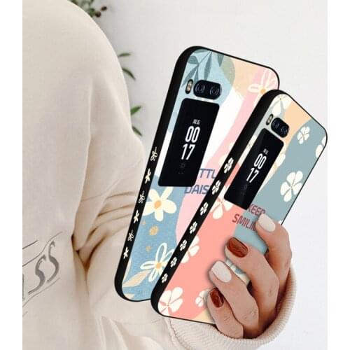 Side pattern Four-leaf Clover Case For Meizu Pro 6 Plus Flowers TPU Cover For MEIZU Pro 7 Plus Pro6 Pro7