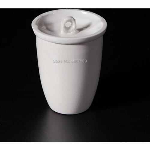 10pcs/lot lab 20ml 25ml 30ml Ceramic volatilizing crucible with cover for high temperature analysis