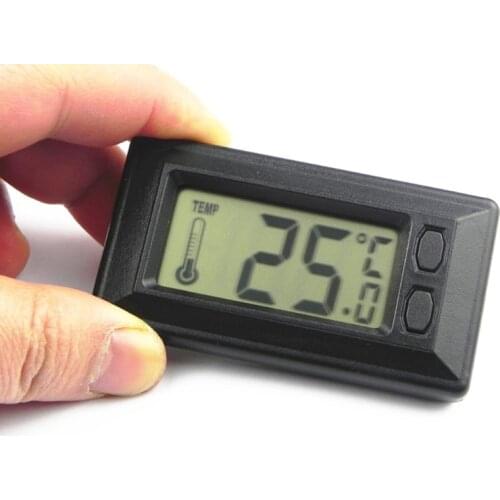 Mini Weather Station LCD Digital Waterproof Electronic Dashboard Thermometer Temperature Monitor Tester for Car Home Bed