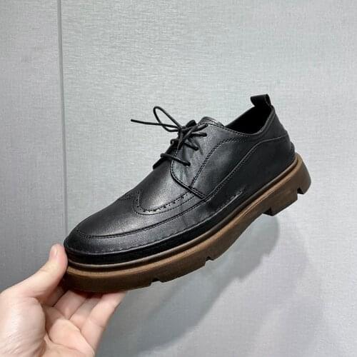 Mens Casual Shoes 2021 Spring New Mens Shoes Business Style Leather Mens Shoes Fashion Sneakers