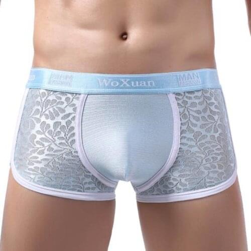 Mans underwear shorts boxers sexy underpants lace gay ropa interior hombre cuecas masculinas boxershorts calzoncillos