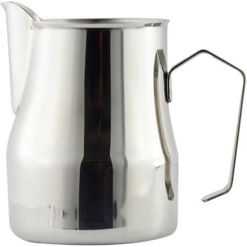 Stainless Steel Milk Frothing Jug Thick Coffee Milk Foamer Mugs Italian Latte Art Jug Milk Pitcher Frother Cup 350/500/700Ml WF