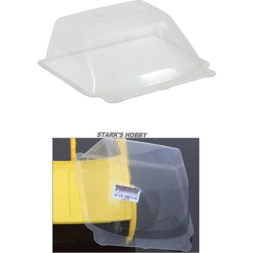 RCRUN PVC RC Car Windshield Window Glass for 1:10 RC Crawler TAMIYA Hilux Bruiser TF2 Pickup Body Shell Upgrade Parts