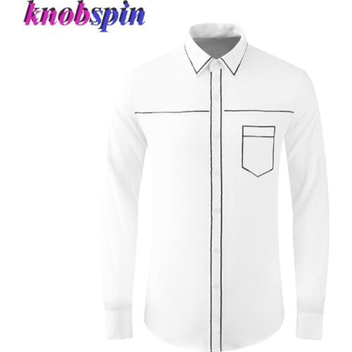 Fashion Black White Male Shirts Luxury Long Sleeve Sequin Embroidery Casual Mens Dress Shirts Fashion Slim Fit Party Man Shirts