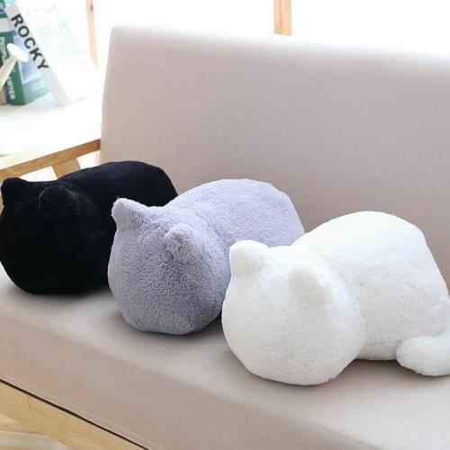Cute Cartoon Cat Plush Cushions Pillow Back Shadow Cat Animal Toys Kid Gifts