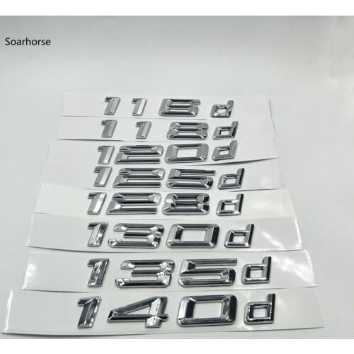 Soarhorse For BMW E82 E88 E81 F20 F21 1 Series 116d 118d 120d 125d 128d 130d 135d 140d Emblem Trunk Stickers