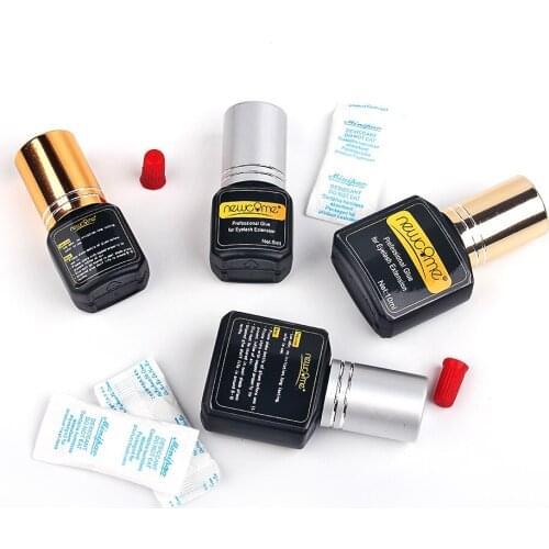 Newcome 5ml 10ml Super Eyelash Glue Individual 1-3 Seconds False Eyelashes Extension Fast Drying Glue For Makeup Lashes Glue
