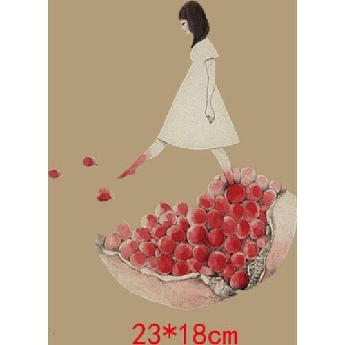 A-level Heat Transfer Stickers Iron-on Transfers Patches Cartoon Girls Clothes DIY Heat Transfer Print On Jeans Gift For Girl