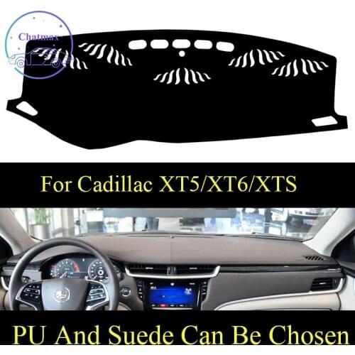 Customize For Cadillac XT5/XT6/XTS Dashboard Console Cover PU Leather Suede Protector Sunshield Pad