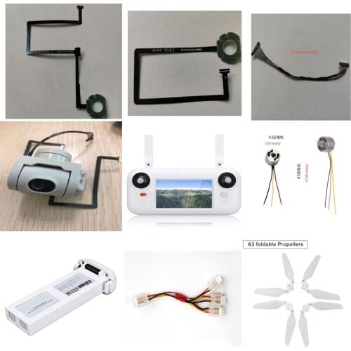 A3 RC Quadcopter Spare Parts CW CCW motor propellers blade Gimbal PTZ camera Cable FPC Signal line remote controller etc