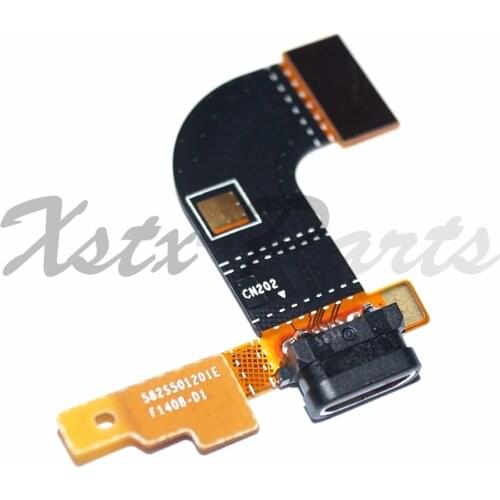 1PCS Original For Sony M5 E5603 E5606 E5653 Micro USB Charging Charger Port Flex Cable USB Dock Connector with Microphone