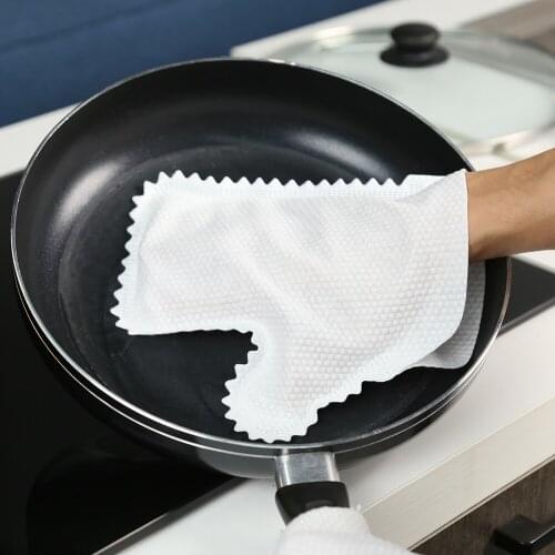 10/20Pcs Kitchen Disposable Gloves Dishwashing Pad Cleaning Duster Gloves for Window Glass Multi-purpose Kitchen Tools