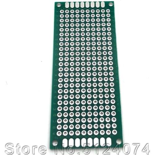 10pcs/lot Double-sided tinplate 2.54MM spacing 3*7CM universal board hole board glass fiber green oil tin plating