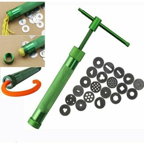 20pcs Sugar Paste For Clay Fimo Extruder Craft Gun Cake Sculpture Decoration