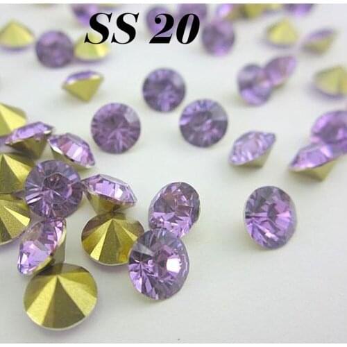 Free shipping Fashion SS20 4.6-4.8mm 432pcs/lot(3G) Light purple Resin rhinestones Pointback,Resin Stones for DIY Decoration