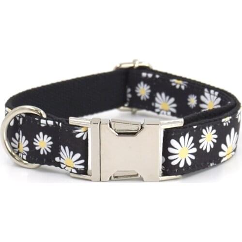 Legendog Cute Adjustable Pet Collar Polyester Daisy Quick Release Design Flower Cat Collar Kitten Collar For Cat Puppy Articles