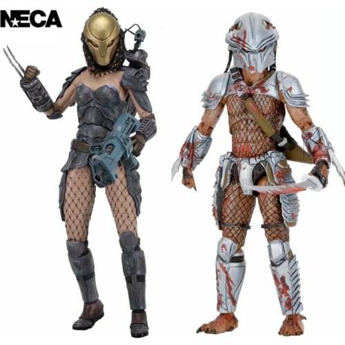 Neca 18th Alien Vrouwelijke Ijzeren Bloed Predator Elder Slang Mes Litteken Action Figure Movable Joint Model Speelgoed Gift 18C