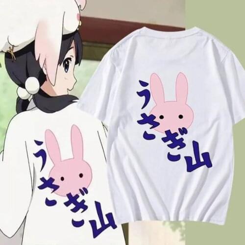 Anime Tamako Market Kitashirakawa Anko Cosplay T-shirt Fashion t shirt Cotton Men Tees tops