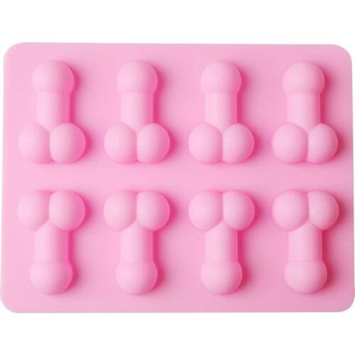 Dick Ice Tray Sexy Penis Cube Cake Mold Silicone Mold Candle Moulds Sugar Craft Tools Chocolate Ice Mold Dropshipping