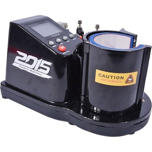 ST110 Mini Pneumatic Vertical Heat Transfer Press Thermal Printing Thermal Transfer Coffee Magic Mug Cup Printing 230V-110V