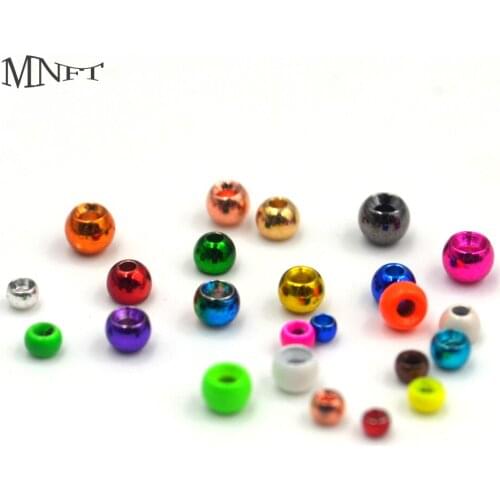 MNFT 200Pcs Lure Large Eye Hollow Brass Beads Fly Tying Nymph Scud Belly Eyes Fly Fishing Materials
