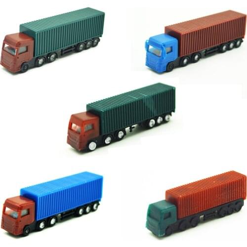 1:300 1:500 scale model color truck toys ABS palstic miniture painted cars for diorama architecture roads parks scenery making