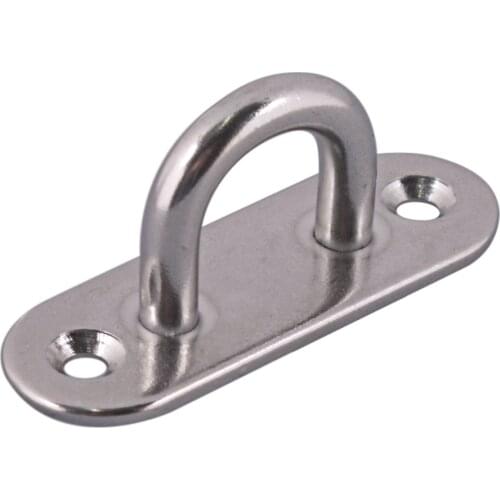 304 Stainless Steel M5 Ceiling Wall Mount U Hook Anchor Hanger with Self-tapping Screws for Yoga Swing Suspension Strap