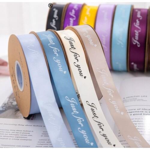 New 1''25mm Forever Love Design Gift Packaging Belt Ribbon Tapes for Wedding Party Christmas Decorations DIY Gifts Wrapping Belt