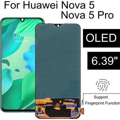 OLED LCD For Huawei nova 5 / Nova5 Pro LCD Display Touch Screen SEA-AL10 SEA-AL00 Digitizer Assembly Phone Replacement