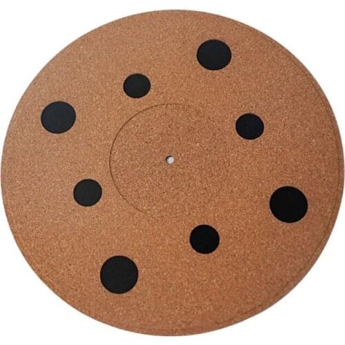 Cork Turntable Mat Anti-Static for Vinyl LP-Record Players Help Reduce Noise Due to Static Dust Improves Sound Quality