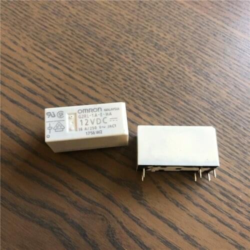 5PCS G2RL-1A-E-CV-12VDC G2RL-1A-E-HA-12VDC G2RL-1A-E-HA-9VDC G2RL-1A-E-12VDC 16A 250VAC 6 Pins Power Relay