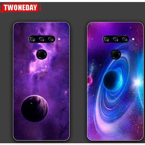 Silicone Starry sky Back Cover For LG V40 V30 V20 V60 V50 ThinQ 5G Plus Cases Phone Case Cover for LG Stylo 6 5 4 X Power 3 2