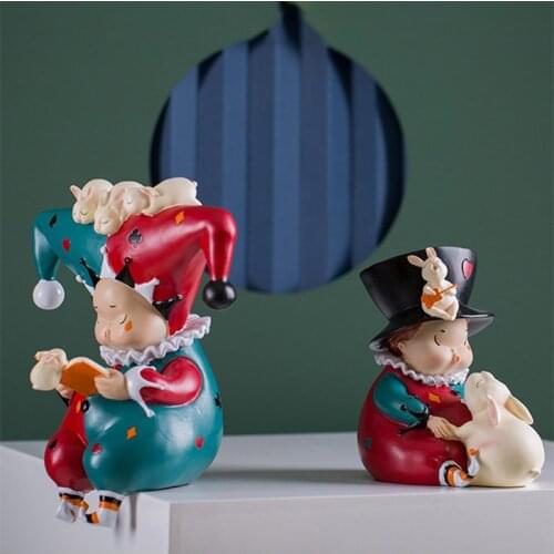 Nordic Christmas Clown Creative Decoration Living Room Childrens Room TV Cabinet Entrance Study Room Office Home Decorations