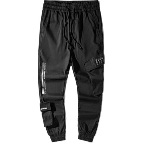 Tactical joggers with side pockets disattachable lower pocket streetstyle techwear darkwear streetgoth