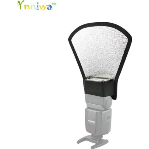 Universal Camera Flash Diffuser Softbox Silver and White Reflector For all camera