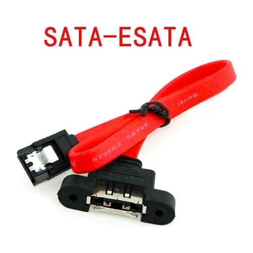 PC Case Internal SATA to eSATA Data Cable Wire Screw Panel Mount For External Hard Drive 40cm