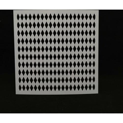 13*13 Diamond pvc Layering Stencils for DIY Scrapbooking/photo album Decorative Embossing DIY Paper Cards Crafts