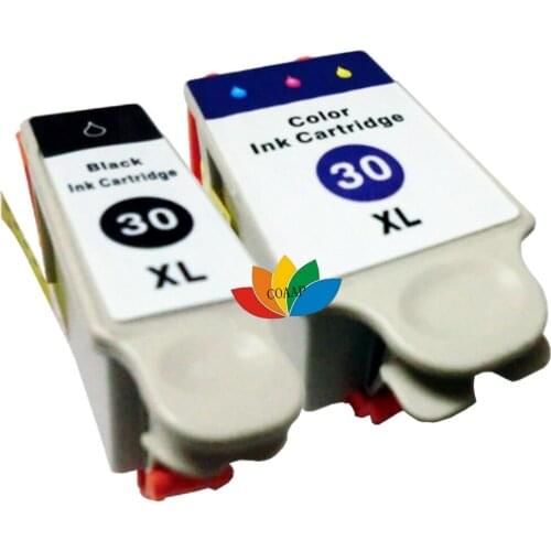 2x Compatible Kodak 30XL Black & Colour Ink Cartridges for ESP Office 2150 , Office 2100 , Office 2170, Printer