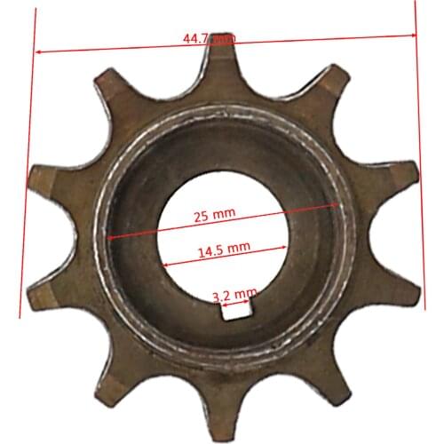 415 Chain 10 Tooth Mini Front Sprocket Cog For 49cc 50cc 80cc 2 Stroke Engines Motorized Bicycle Push Bike